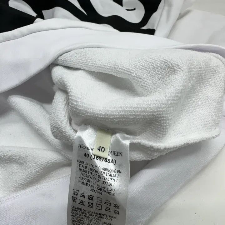 Alexander McQueen Alexander McQueen White Printed Long Sleeve Sweatshirt 0079 Size M / US 6-8 / IT 42-44 - 5 Thumbnail