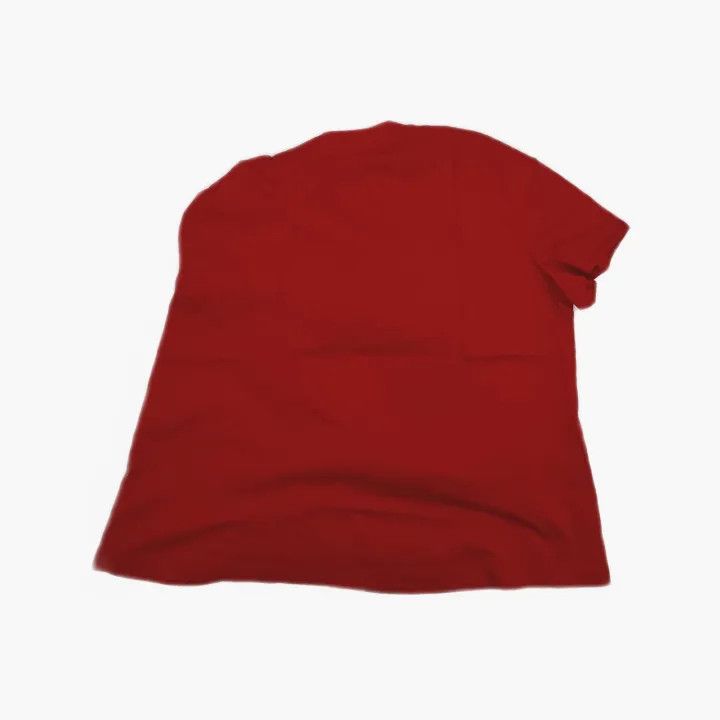 Alexander McQueen Alexander McQueen Red Asymmetric Short Sleeve T-Shirt 0079 Size L / US 10 / IT 46 - 3 Thumbnail
