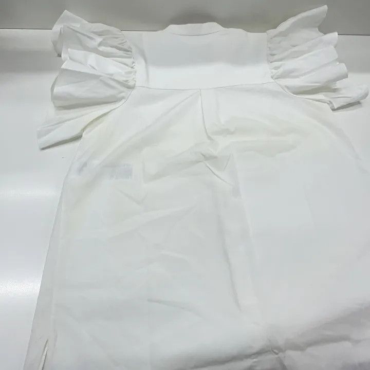 Alexander McQueen Alexander McQueen SS21 Ruffled Cotton Shirt 0079 Size L / US 10 / IT 46 - 13 Thumbnail