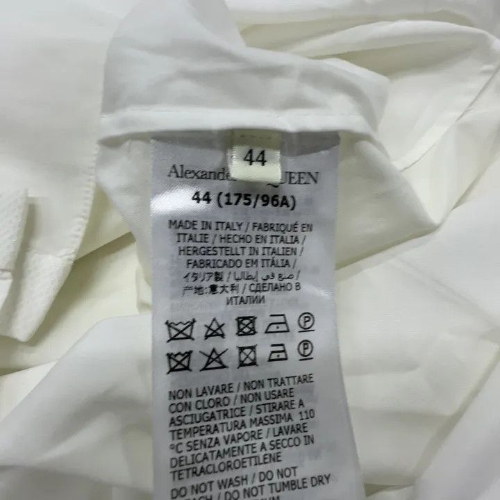 Alexander McQueen Alexander McQueen SS21 Ruffled Cotton Shirt 0079 Size L / US 10 / IT 46 - 6 Thumbnail