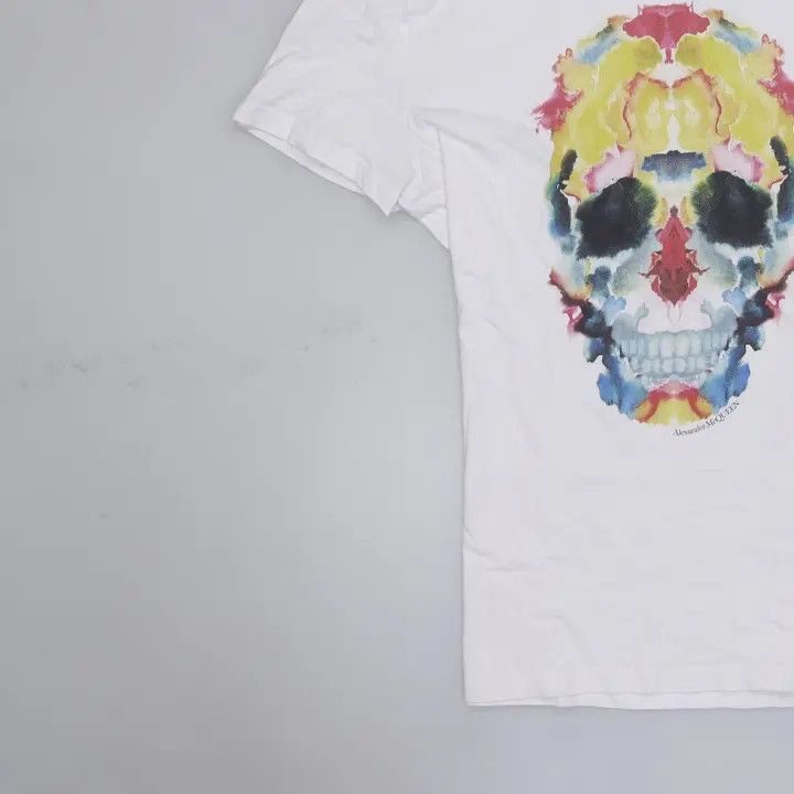 Alexander McQueen Alexander McQueen Colorful Skull Print T-Shirt 0079 Size L / US 10 / IT 46 - 4 Thumbnail