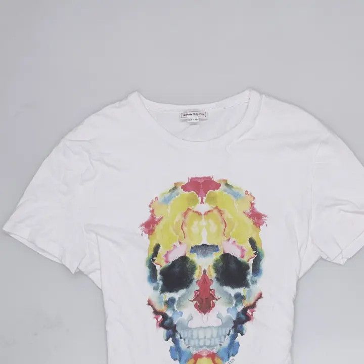 Alexander McQueen Alexander McQueen Colorful Skull Print T-Shirt 0079 Size L / US 10 / IT 46 - 3 Thumbnail
