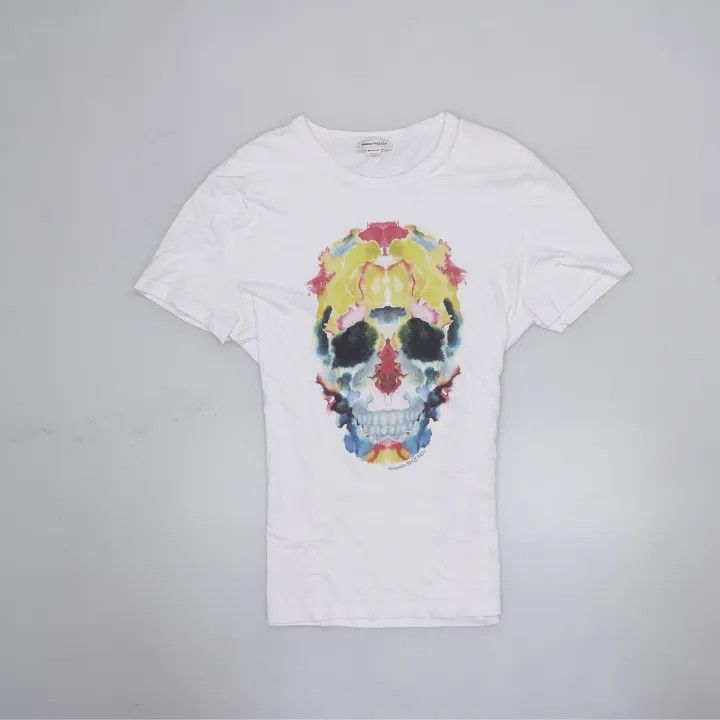 Alexander McQueen Alexander McQueen Colorful Skull Print T-Shirt 0079 Size L / US 10 / IT 46 - 2 Thumbnail