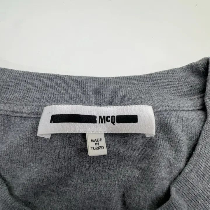 Alexander McQueen Alexander McQueen Casual Gray Short Sleeve T-Shirt 0079 Size L / US 10 / IT 46 - 6 Thumbnail