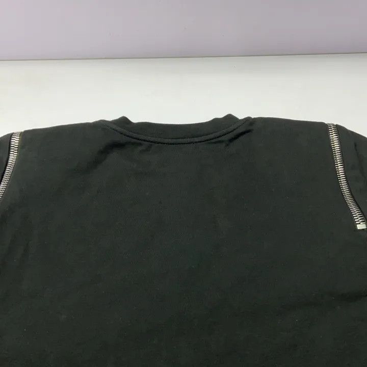Alexander McQueen Alexander McQueen Zip Detail Logo Print T-Shirt 0079 Size S / US 4 / IT 40 - 6 Thumbnail