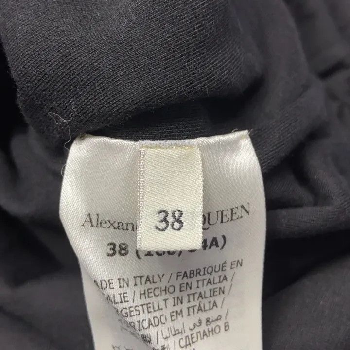 Alexander McQueen Alexander McQueen Zip Detail Logo Print T-Shirt 0079 Size S / US 4 / IT 40 - 5 Thumbnail