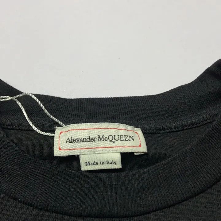 Alexander McQueen Alexander McQueen Zip Detail Logo Print T-Shirt 0079 Size S / US 4 / IT 40 - 4 Thumbnail