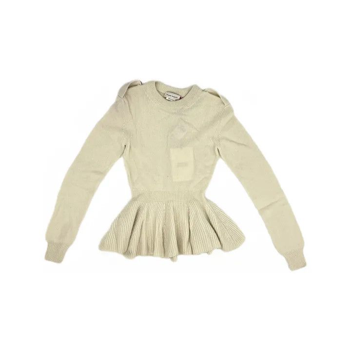 Alexander McQueen Alexander McQueen Beige Long Sleeve Sweater 0079 Size S / US 4 / IT 40 - 2 Thumbnail