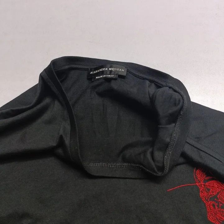 Alexander McQueen Alexander McQueen Black Long Sleeve T-Shirt 0079 Size L / US 10 / IT 46 - 5 Thumbnail
