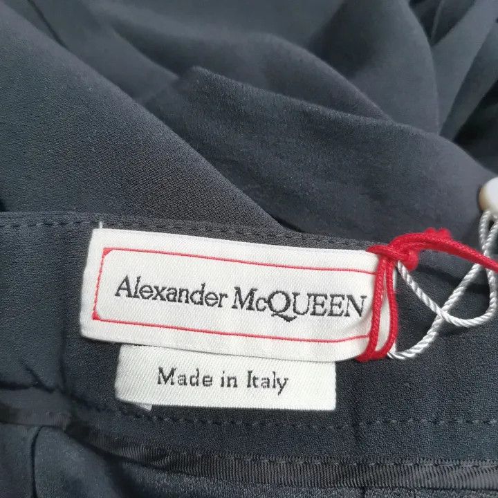 Alexander McQueen Alexander McQueen High-Waisted Black Ankle Pants 0079 Size 40" / US 18 - 4 Thumbnail