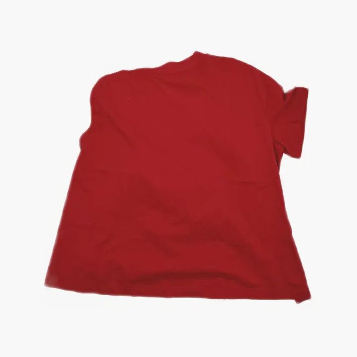 Alexander McQueen Alexander McQueen Red Asymmetrical Short Sleeve T-Shirt 0079 Size L / US 10 / IT 46 - 3 Thumbnail