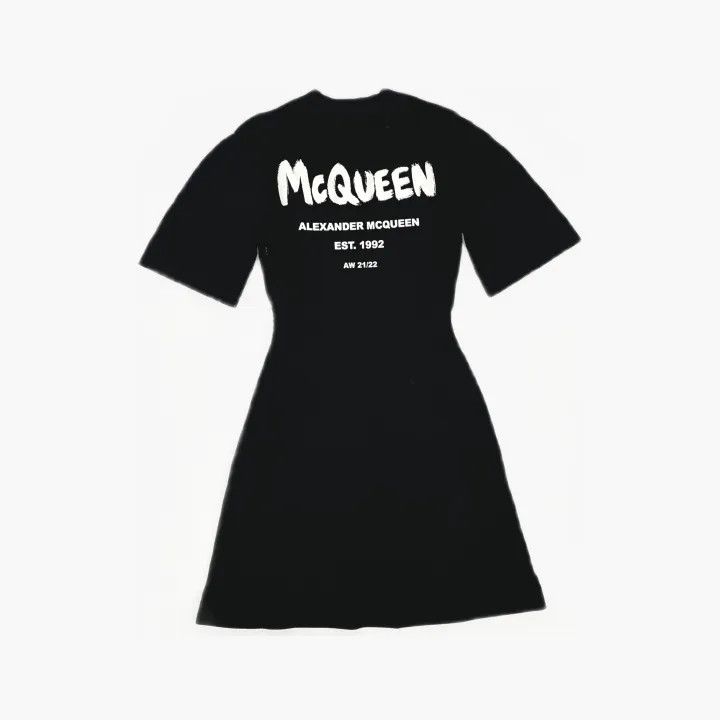 Alexander McQueen Alexander McQueen Short Sleeve Mini Dress 0079 Size M / US 6-8 / IT 42-44 - 3 Thumbnail