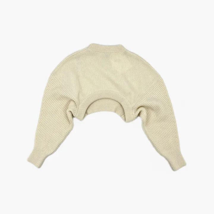 Alexander McQueen Alexander McQueen White Cropped Sweater 0079 Size S / US 4 / IT 40 - 3 Thumbnail