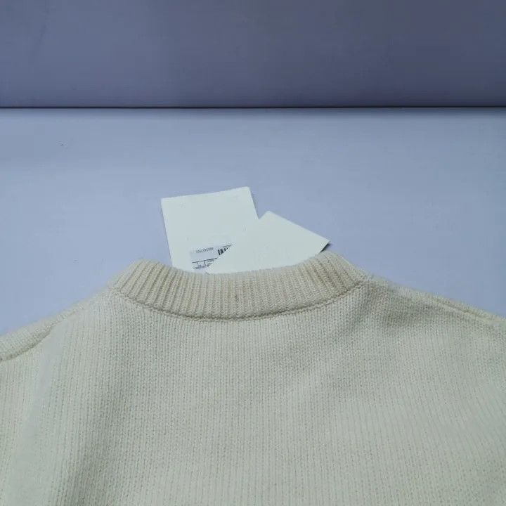 Alexander McQueen Alexander McQueen White Cropped Sweater 0079 Size S / US 4 / IT 40 - 8 Thumbnail