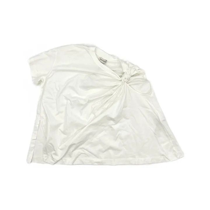 Alexander McQueen Alexander McQueen SS23 White Asymmetrical T-Shirt 0079 Size M / US 6-8 / IT 42-44 - 2 Thumbnail