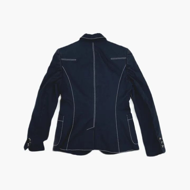 Alexander McQueen Alexander McQueen Tailored Blazer with Contrast Stitching 0079 Size M / US 6-8 / IT 42-44 - 3 Thumbnail
