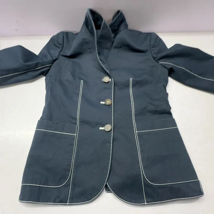 Alexander McQueen Alexander McQueen Tailored Blazer with Contrast Stitching 0079 Size M / US 6-8 / IT 42-44 - 11 Thumbnail