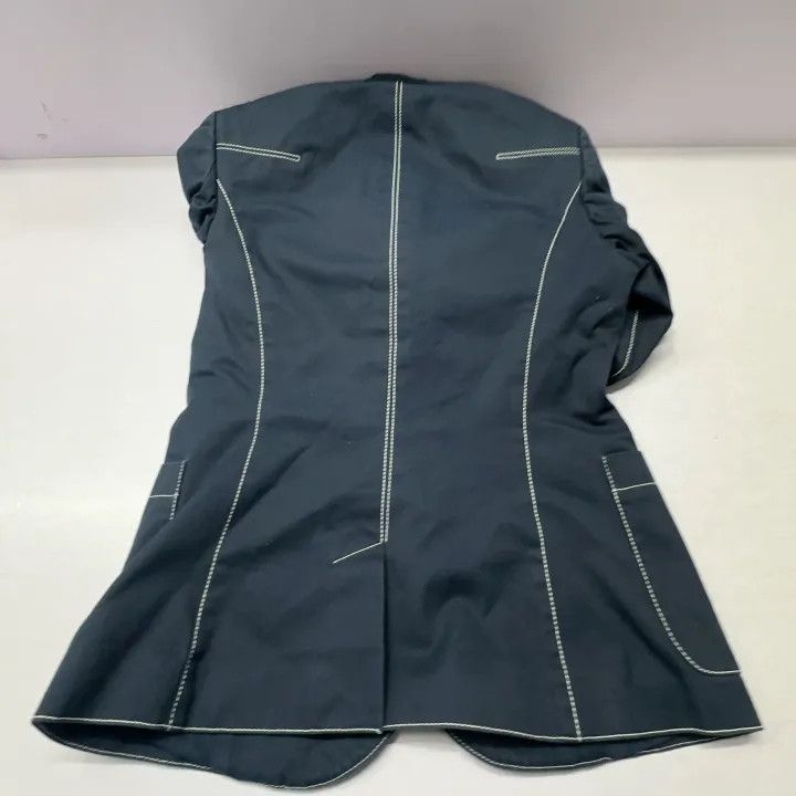 Alexander McQueen Alexander McQueen Tailored Blazer with Contrast Stitching 0079 Size M / US 6-8 / IT 42-44 - 12 Thumbnail