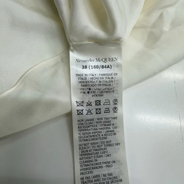 Alexander McQueen Alexander McQueen White Sleeveless Ruched Shirt 0079 Size S / US 4 / IT 40 - 5 Thumbnail