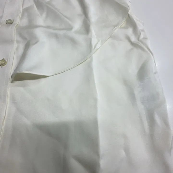 Alexander McQueen Alexander McQueen White Sleeveless Ruched Shirt 0079 Size S / US 4 / IT 40 - 10 Thumbnail