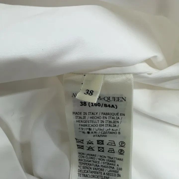 Alexander McQueen Alexander McQueen White Long Sleeve Dress 0079 Size M / US 6-8 / IT 42-44 - 4 Thumbnail