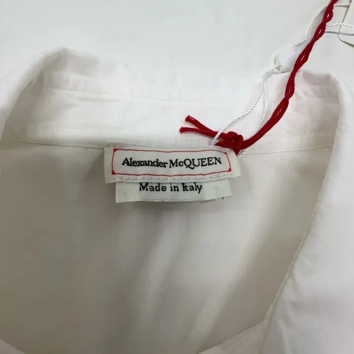 Alexander McQueen Alexander McQueen White Long Sleeve Blouse 0079 Size M / US 6-8 / IT 42-44 - 4 Thumbnail