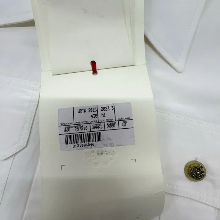 Alexander McQueen Alexander McQueen White Long Sleeve Blouse 0079 Size M / US 6-8 / IT 42-44 - 5 Thumbnail