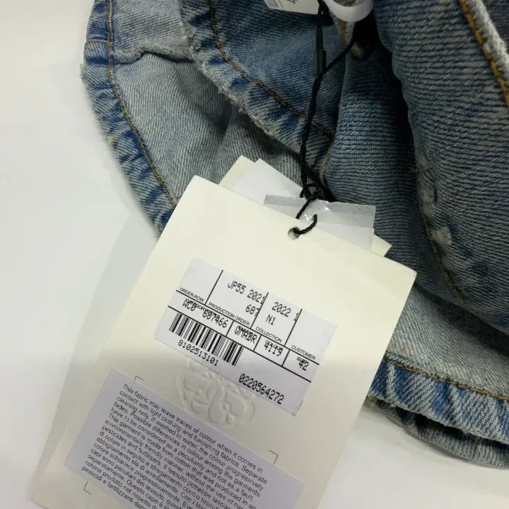 Alexander McQueen Alexander McQueen SS22 Blue Denim Skirt 0079 Size 42" / US 20 - 6 Thumbnail