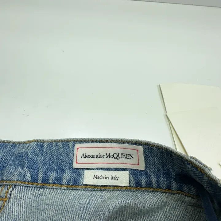 Alexander McQueen Alexander McQueen SS22 Blue Denim Skirt 0079 Size 42" / US 20 - 8 Thumbnail