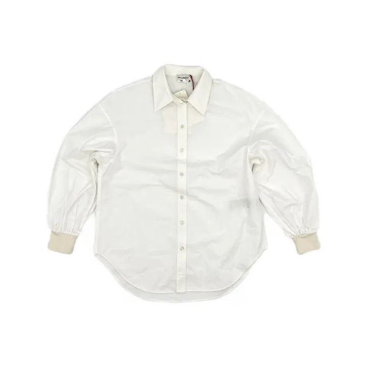 Alexander McQueen Alexander McQueen White Oversized Long Sleeve Shirt 0079 Size M / US 6-8 / IT 42-44 - 2 Thumbnail