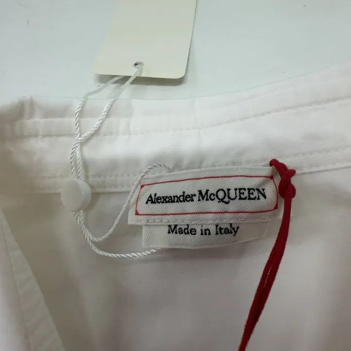 Alexander McQueen Alexander McQueen White Oversized Long Sleeve Shirt 0079 Size M / US 6-8 / IT 42-44 - 4 Thumbnail