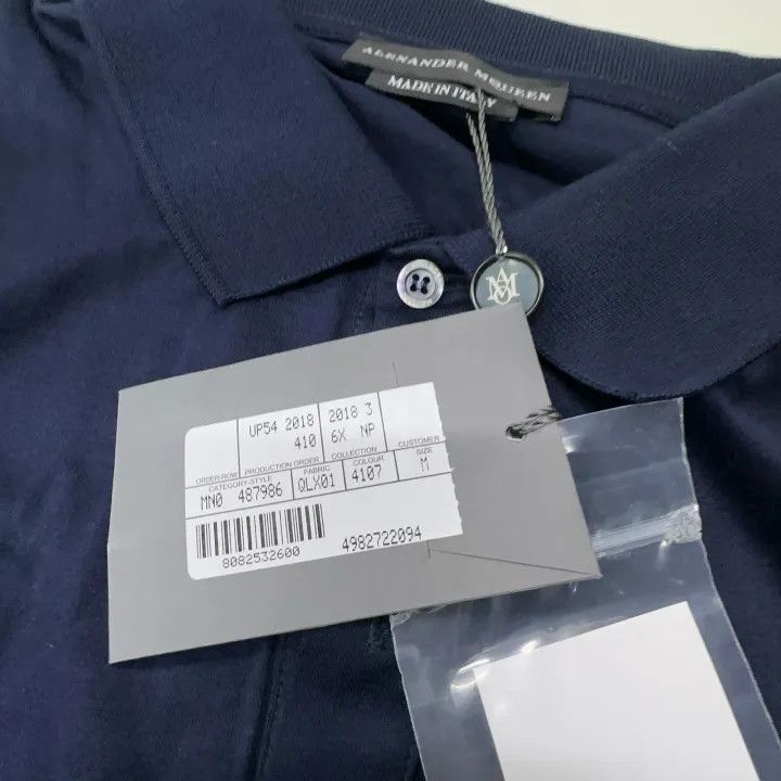 Alexander McQueen Alexander McQueen Casual Solid Color Polo Shirt 0079 Size M / US 6-8 / IT 42-44 - 5 Thumbnail