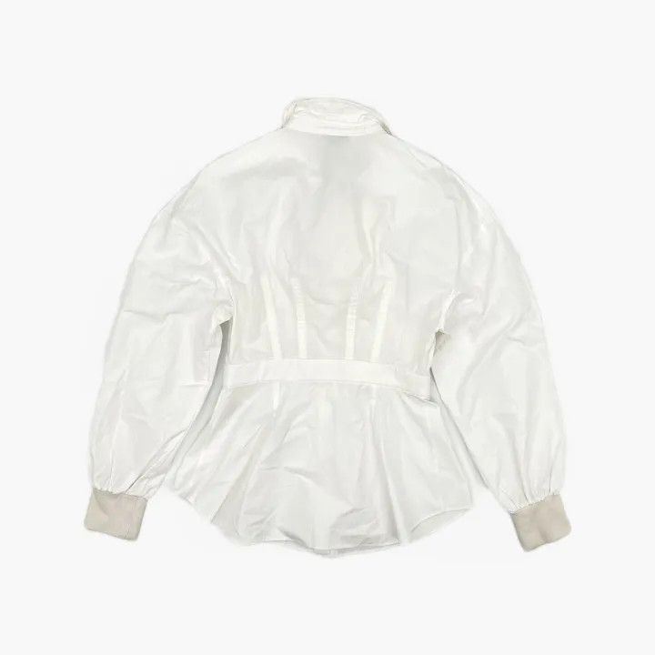 Alexander McQueen Alexander McQueen White Cotton Button-Up Shirt 0079 Size M / US 6-8 / IT 42-44 - 3 Thumbnail