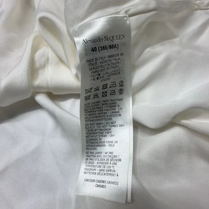 Alexander McQueen Alexander McQueen White Ruffled Long Sleeve Shirt 0079 Size M / US 6-8 / IT 42-44 - 6 Thumbnail