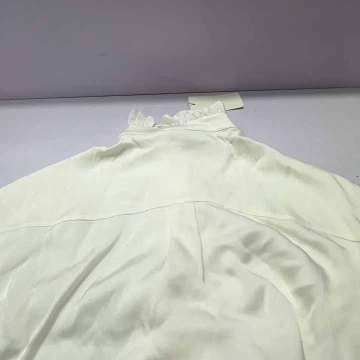 Alexander McQueen Alexander McQueen White Ruffled Long Sleeve Shirt 0079 Size M / US 6-8 / IT 42-44 - 8 Thumbnail