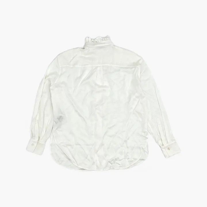 Alexander McQueen Alexander McQueen White Ruffled Long Sleeve Shirt 0079 Size M / US 6-8 / IT 42-44 - 3 Thumbnail