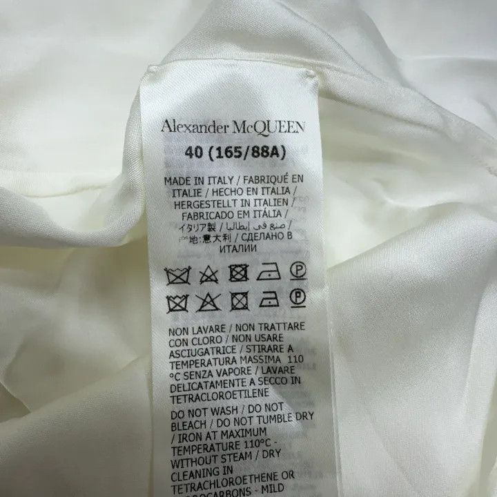 Alexander McQueen Alexander McQueen White Long Sleeve Button-Up Shirt 0079 Size M / US 6-8 / IT 42-44 - 4 Thumbnail