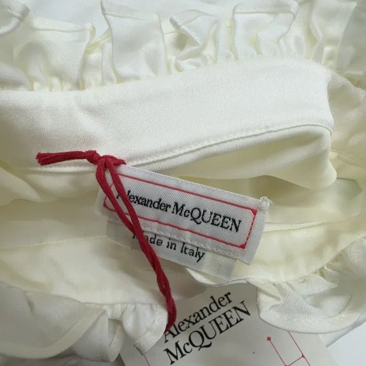 Alexander McQueen Alexander McQueen White Long Sleeve Button-Up Shirt 0079 Size M / US 6-8 / IT 42-44 - 7 Thumbnail