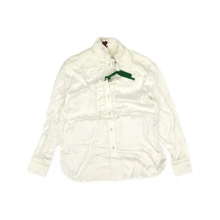 Alexander McQueen Alexander McQueen White Long Sleeve Button-Up Shirt 0079 Size M / US 6-8 / IT 42-44 - 2 Thumbnail
