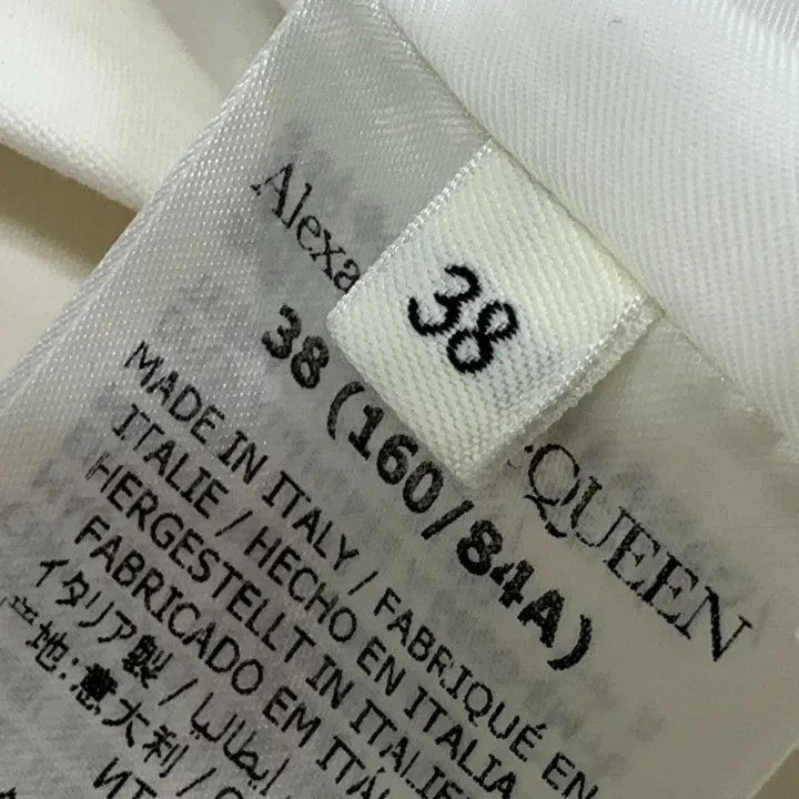 Alexander McQueen Alexander McQueen White Double-Breasted Wool Blazer 0079 Size M / US 6-8 / IT 42-44 - 4 Thumbnail
