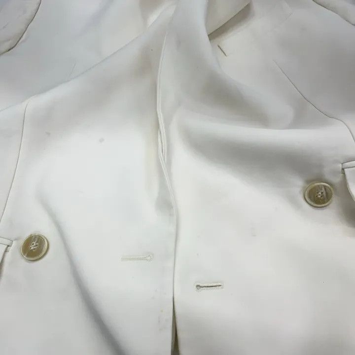 Alexander McQueen Alexander McQueen White Double-Breasted Wool Blazer 0079 Size M / US 6-8 / IT 42-44 - 11 Thumbnail