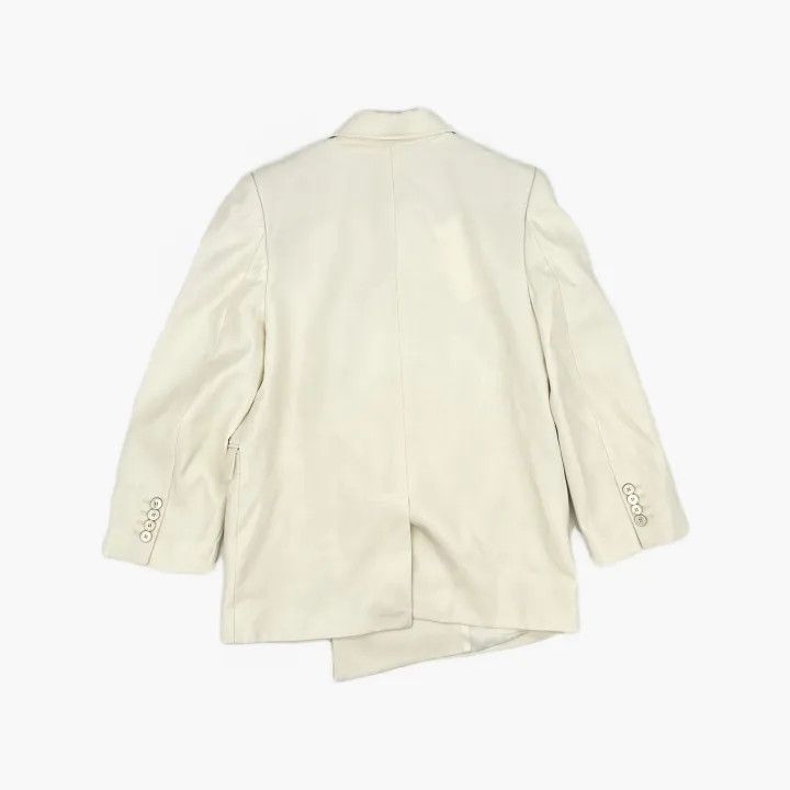 Alexander McQueen Alexander McQueen White Wool Double-Breasted Blazer 0079 Size M / US 6-8 / IT 42-44 - 3 Thumbnail