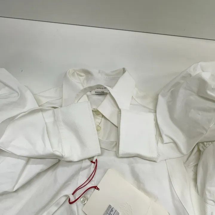 Alexander McQueen Alexander McQueen White Long Sleeve Dress 0079 Size S / US 4 / IT 40 - 11 Thumbnail