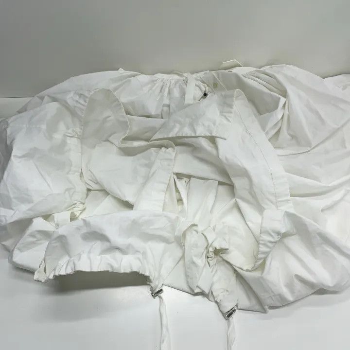 Alexander McQueen Alexander McQueen White Long Sleeve Dress 0079 Size S / US 4 / IT 40 - 14 Thumbnail