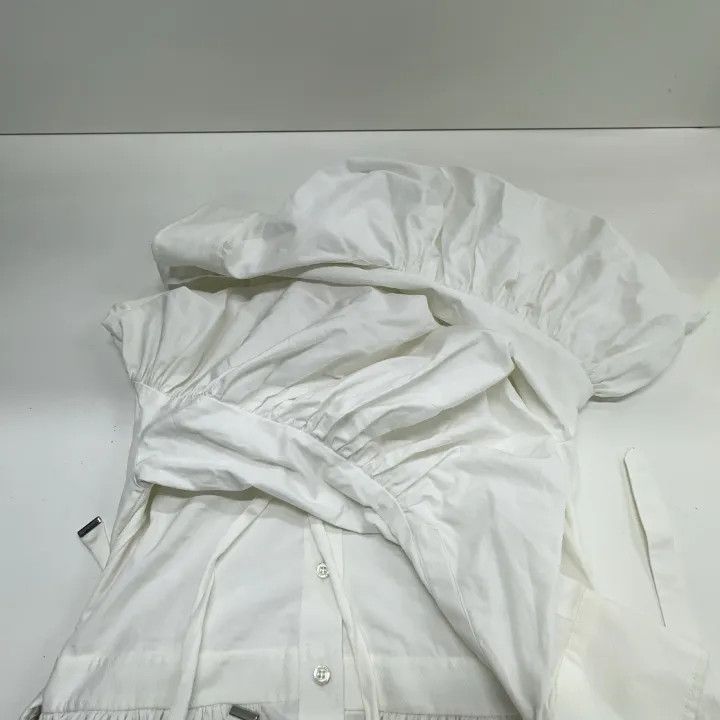 Alexander McQueen Alexander McQueen White Long Sleeve Dress 0079 Size S / US 4 / IT 40 - 10 Thumbnail