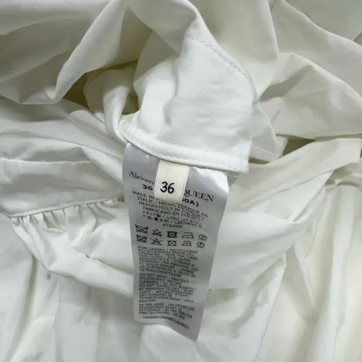 Alexander McQueen Alexander McQueen White Long Sleeve Dress 0079 Size S / US 4 / IT 40 - 6 Thumbnail