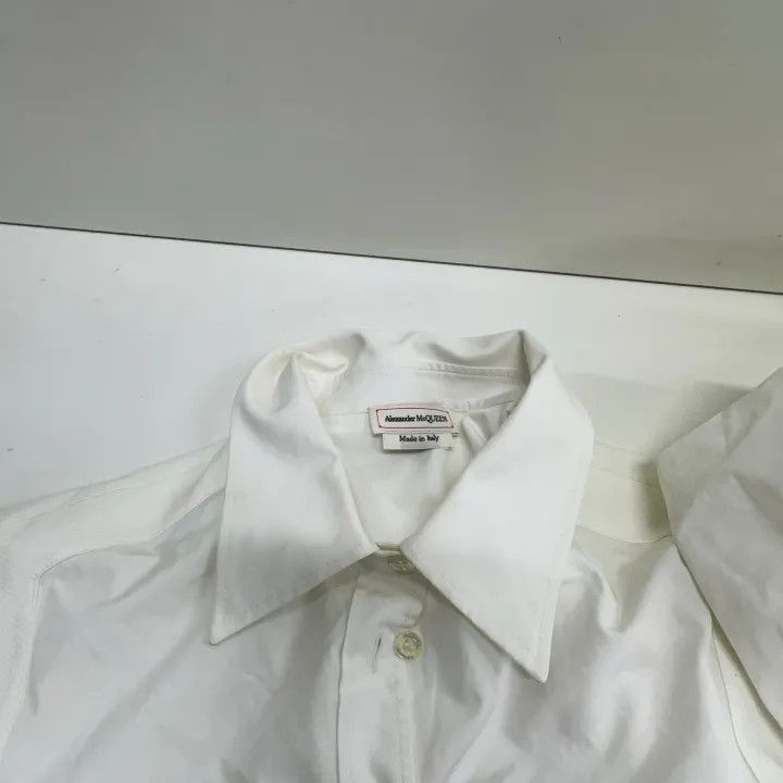 Alexander McQueen Alexander McQueen White Long Sleeve Dress 0079 Size S / US 4 / IT 40 - 8 Thumbnail