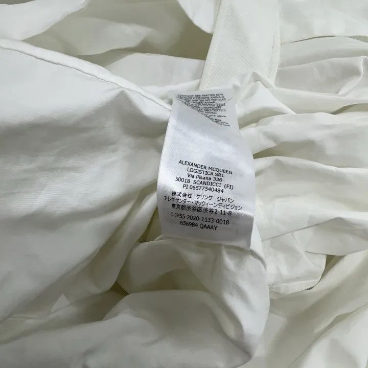 Alexander McQueen Alexander McQueen White Long Sleeve Dress 0079 Size S / US 4 / IT 40 - 7 Thumbnail