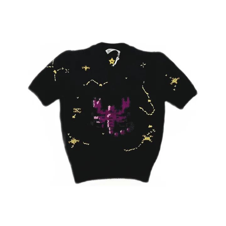 Dior Dior Scorpion Graphic Short Sleeve Cashmere Sweater 0079 Size XS / US 0-2 / IT 36-38 - 2 Thumbnail