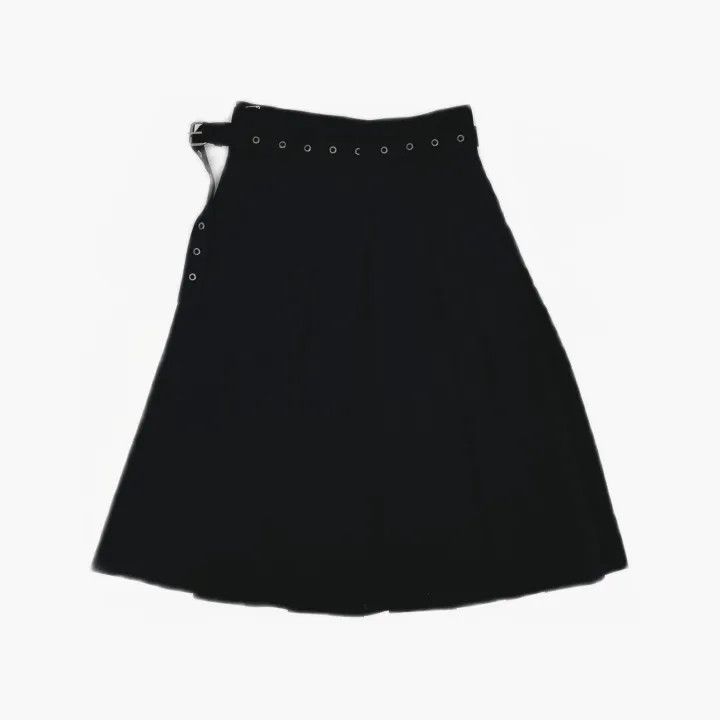 Dior Dior Black Pleated Casual Skirt 0079 Size 22" - 3 Thumbnail